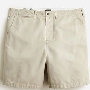 NWT J.Crew Wallace & Barnes 8" chino short (light khaki)